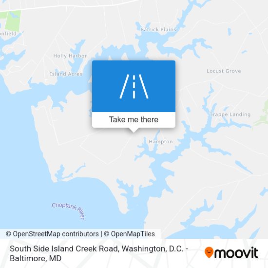 Mapa de South Side Island Creek Road