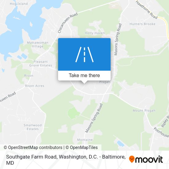 Southgate Farm Road map