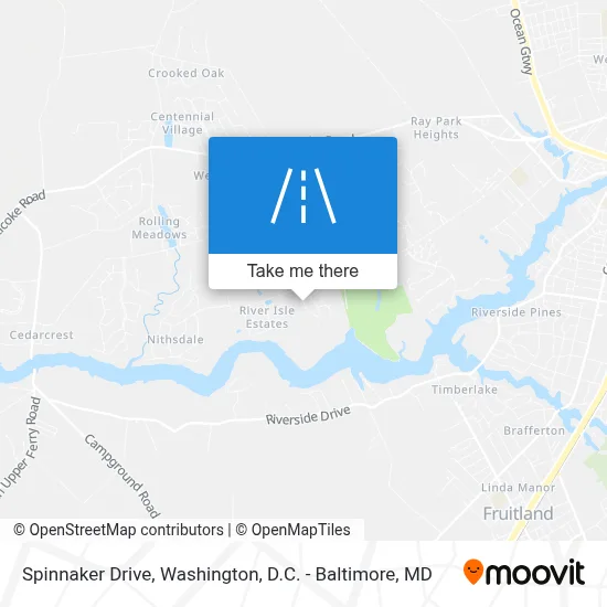 Spinnaker Drive map