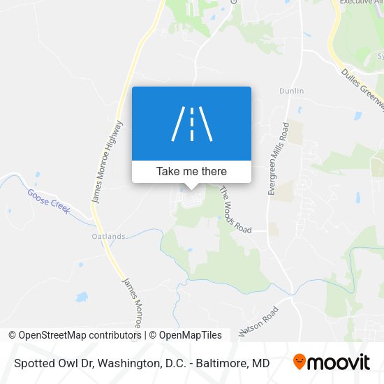 Mapa de Spotted Owl Dr