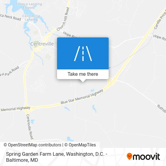 Spring Garden Farm Lane map