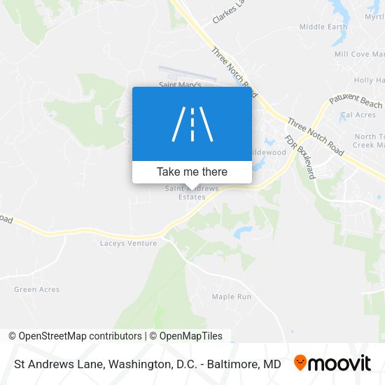 St Andrews Lane map