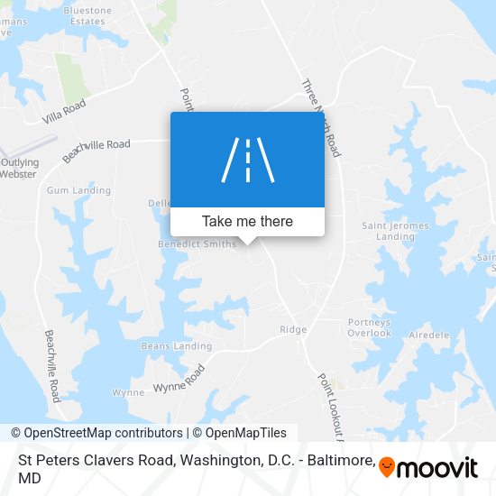 Mapa de St Peters Clavers Road