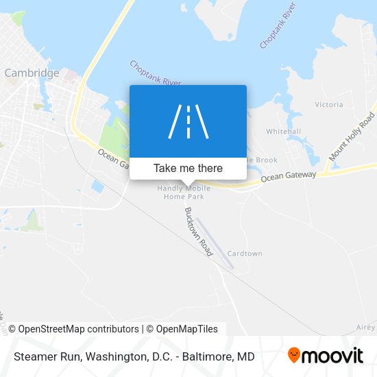 Steamer Run map