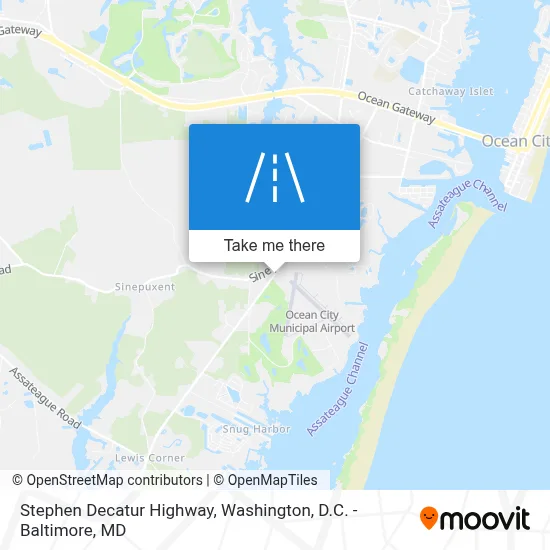 Stephen Decatur Highway map