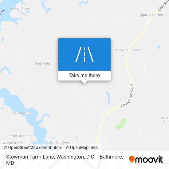 Stowman Farm Lane map