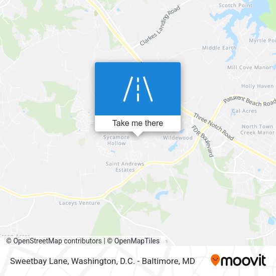 Sweetbay Lane map