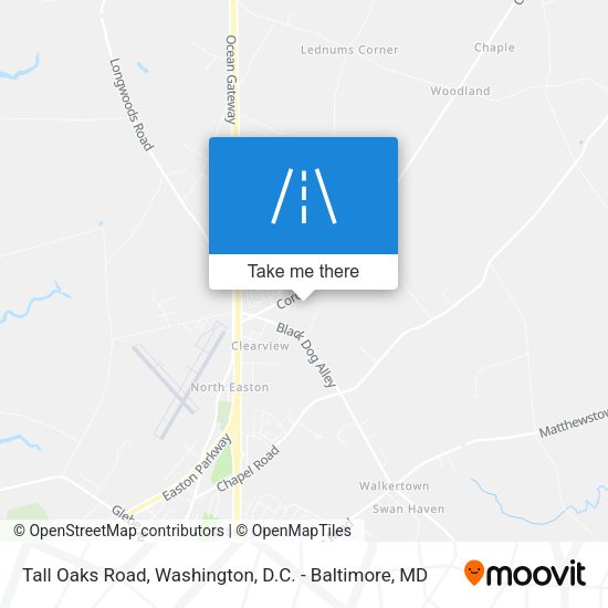 Tall Oaks Road map