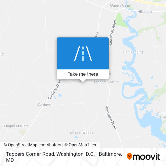 Mapa de Tappers Corner Road