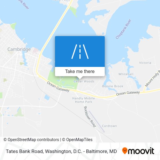 Tates Bank Road map