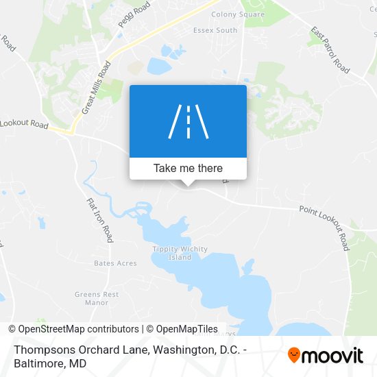 Mapa de Thompsons Orchard Lane
