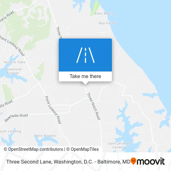 Three Second Lane map