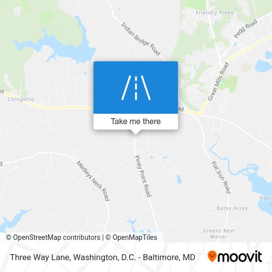Three Way Lane map