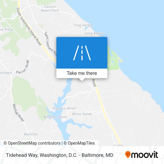 Tidehead Way map
