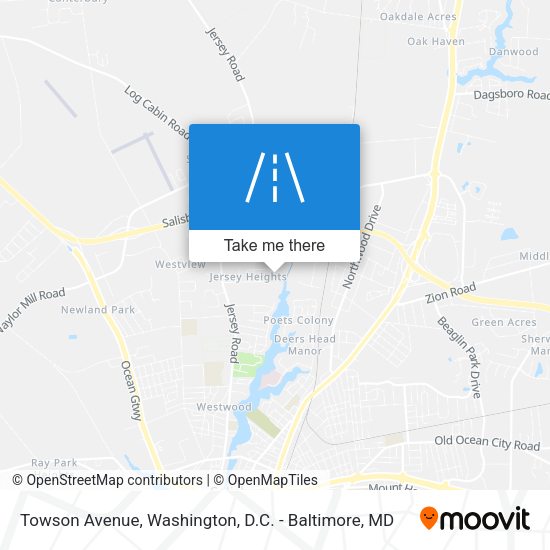 Towson Avenue map