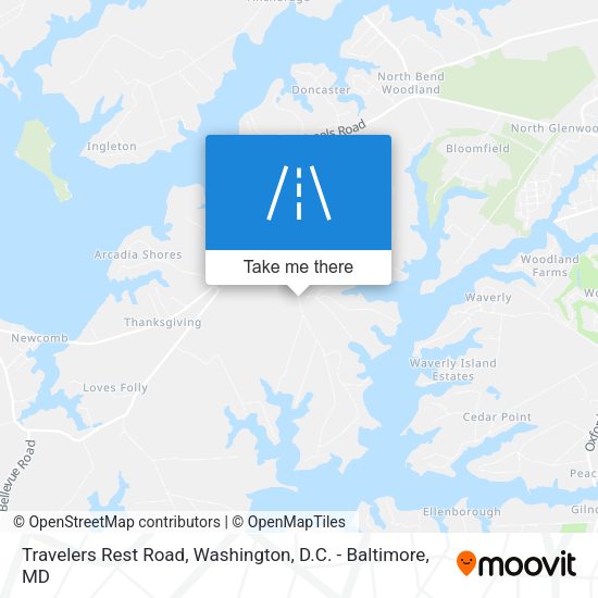 Mapa de Travelers Rest Road