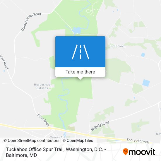 Tuckahoe Office Spur Trail map