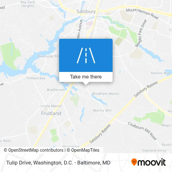 Tulip Drive map