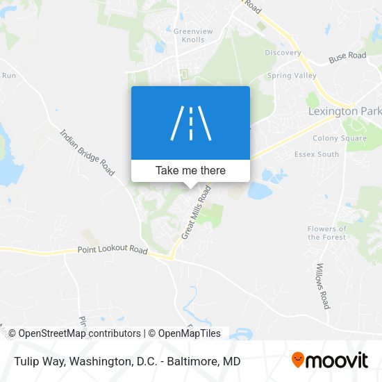 Mapa de Tulip Way
