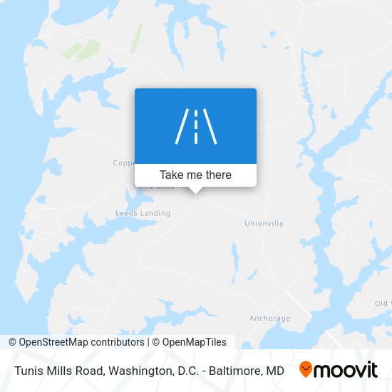 Mapa de Tunis Mills Road