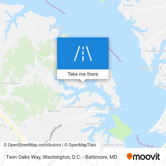Mapa de Twin Oaks Way