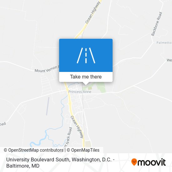 Mapa de University Boulevard South
