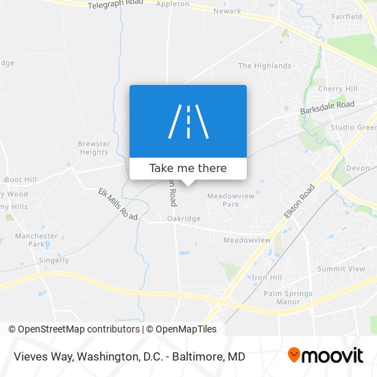 Vieves Way map