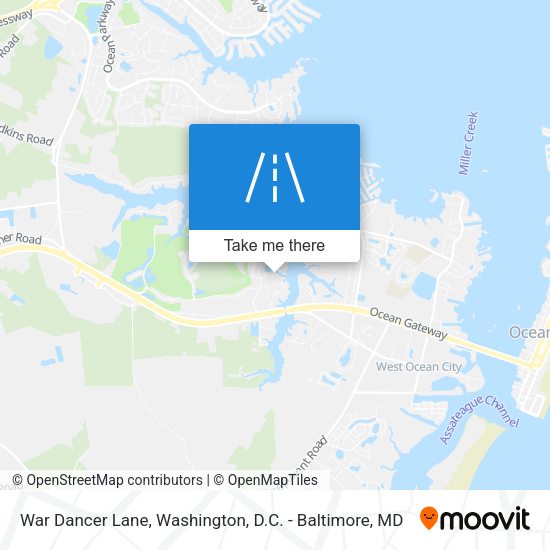 War Dancer Lane map