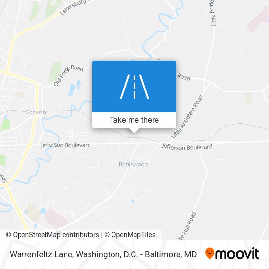 Mapa de Warrenfeltz Lane