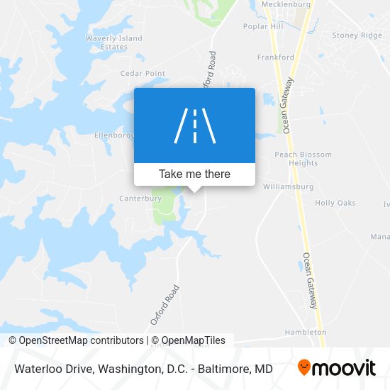 Mapa de Waterloo Drive