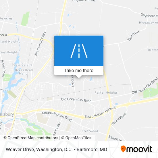 Weaver Drive map