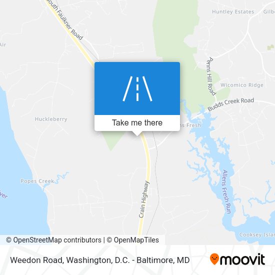 Mapa de Weedon Road