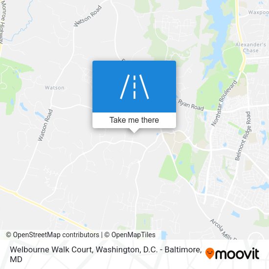 Welbourne Walk Court map