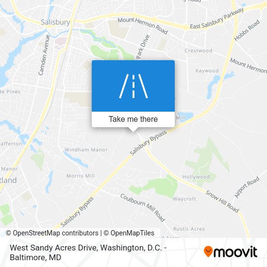 West Sandy Acres Drive map