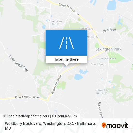 Mapa de Westbury Boulevard