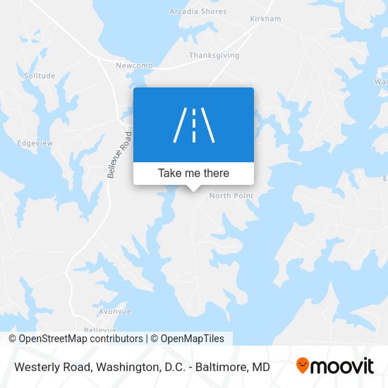 Westerly Road map