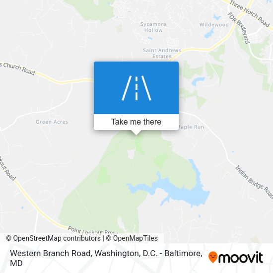 Western Branch Road map