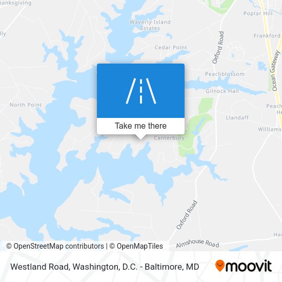 Westland Road map