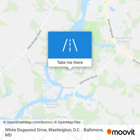 White Dogwood Drive map
