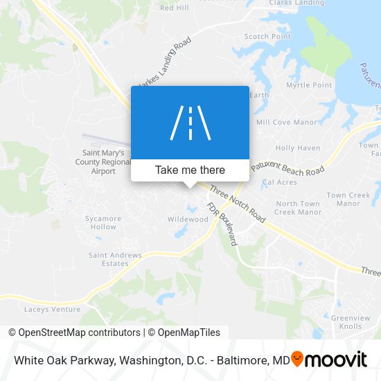 White Oak Parkway map