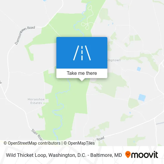 Wild Thicket Loop map
