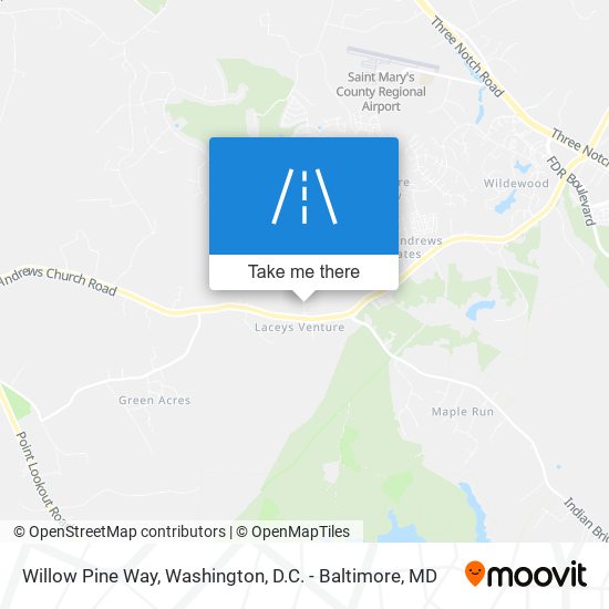 Willow Pine Way map