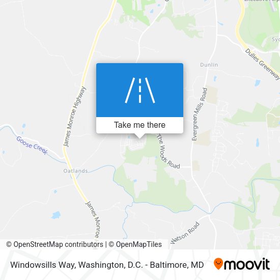 Mapa de Windowsills Way