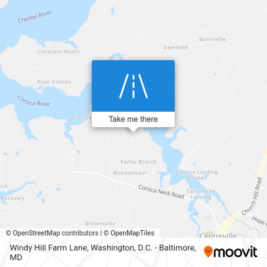 Windy Hill Farm Lane map