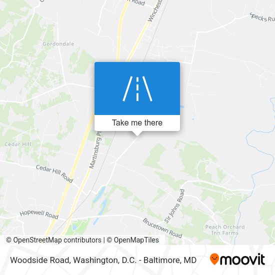 Woodside Road map