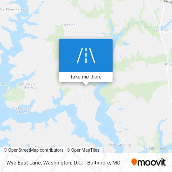 Wye East Lane map