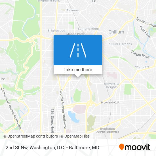 2nd St Nw map