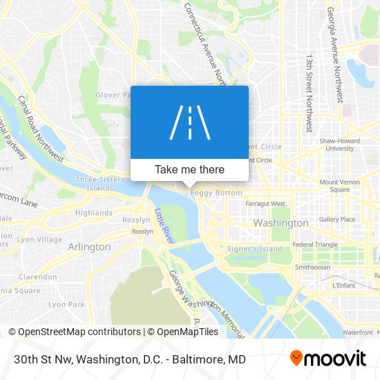 30th St Nw map