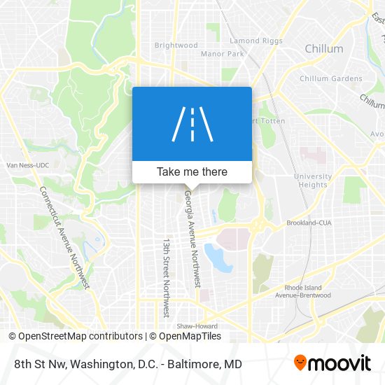 8th St Nw map