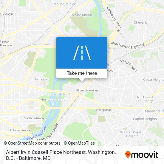 Albert Irvin Cassell Place Northeast map